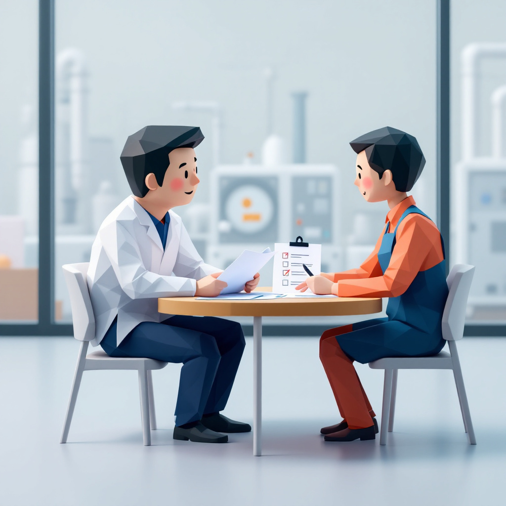 品質保証(QA)のキャラクターイラスト
