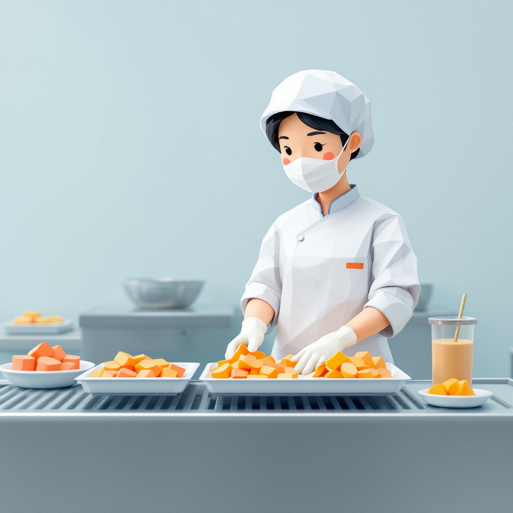 製造オペレーター(ライン)のキャラクターイラスト